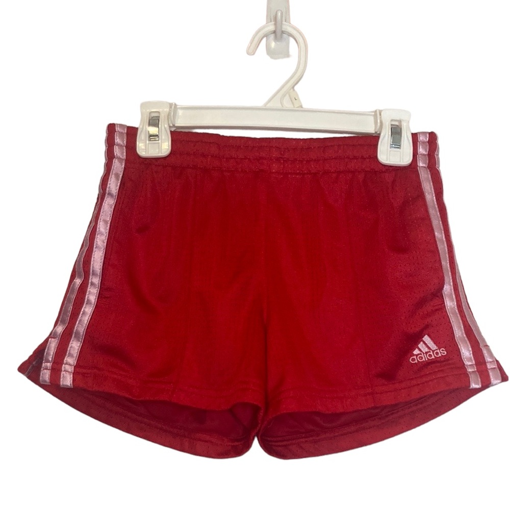 Adidas Red & Pink Athletic Shorts Size M